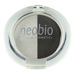 Neobio Двойные тени для век 03 туманная ночь, 2.5 г