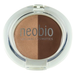 Neobio Двойные тени для век 02 коричневое шампанское, 2.5 г